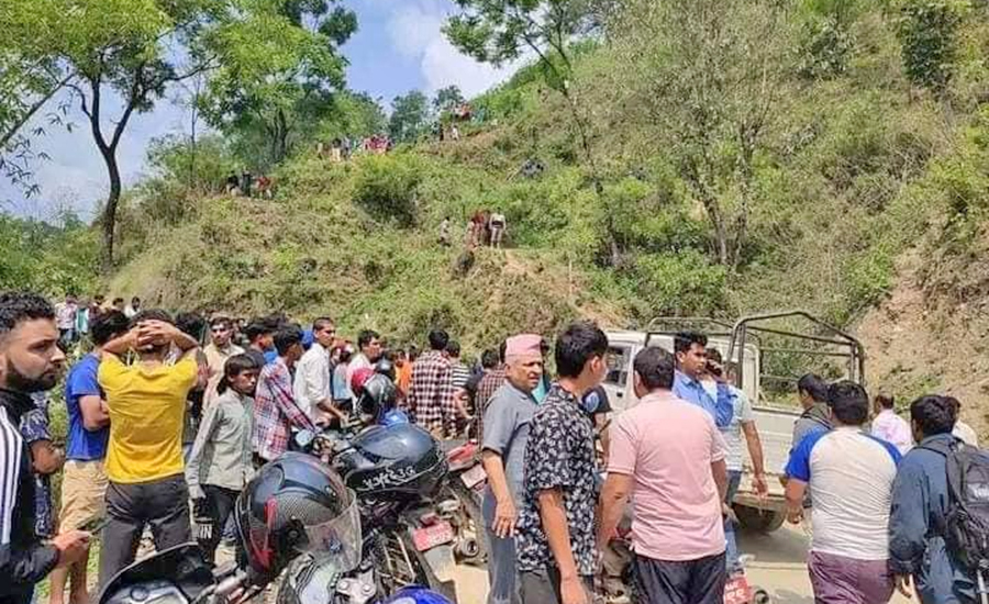 रोल्पामा अटोरिक्सा दुर्घटना हुँदा चालकको मृत्यु