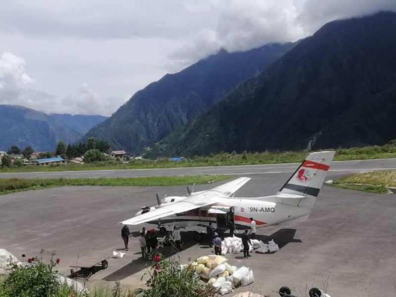 कर्णालीका हिमाली जिल्लाको हवाई सेवा अवरुद्ध 