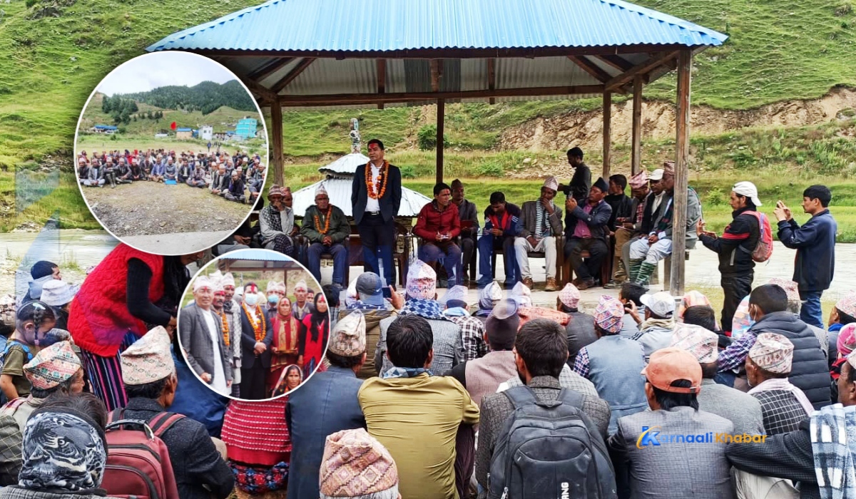 जनताको गुनासो सुन्न घरदैलोमा नरेश भण्डारी 